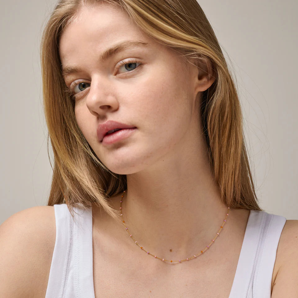 Lola Necklace - Blush