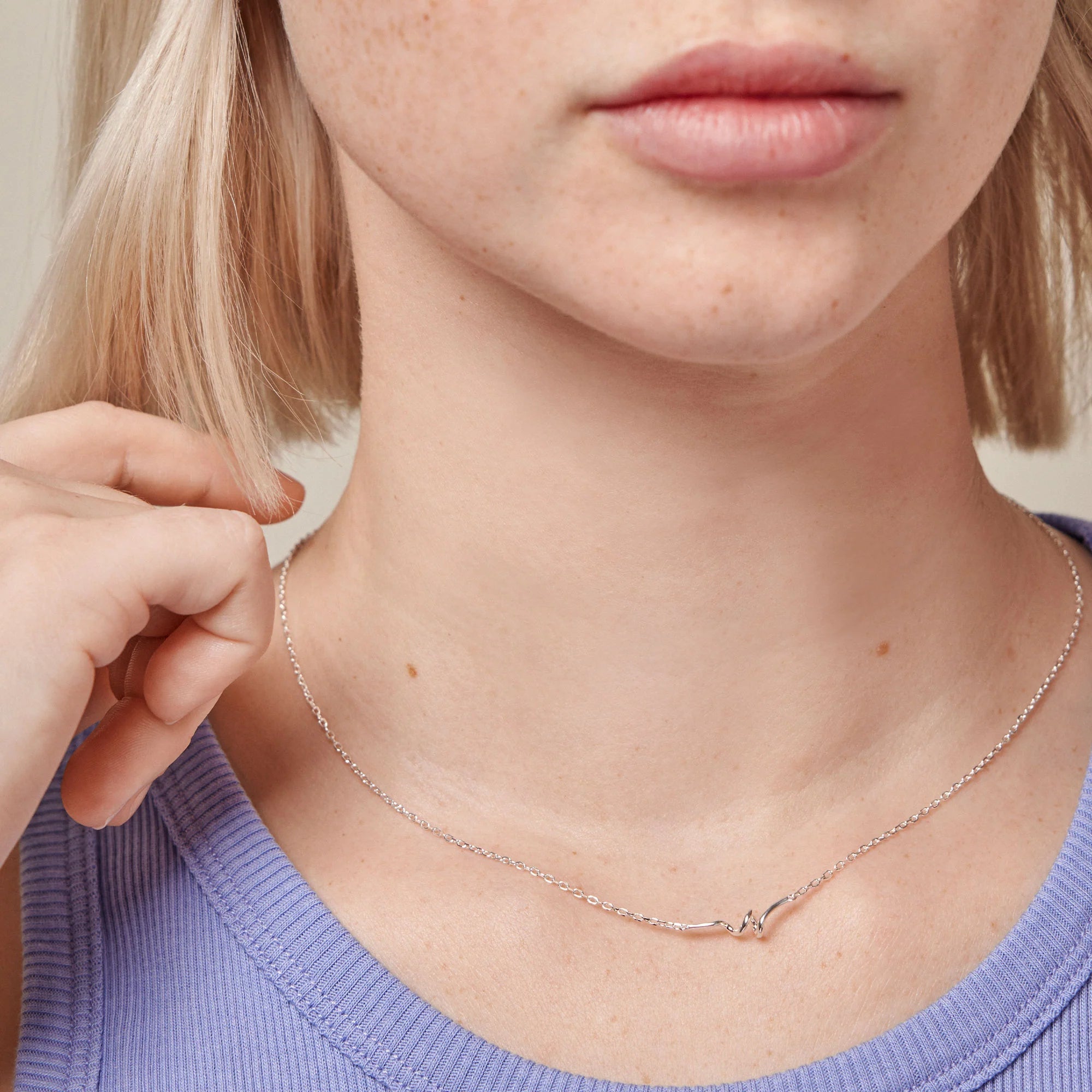 Twist Necklace - Silver