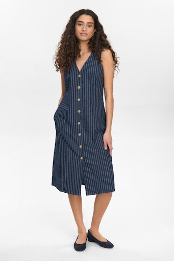 Nuvibeke Dress - Medium Blue Denim
