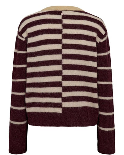 Nuriette Block Stripe Pullover - Fig