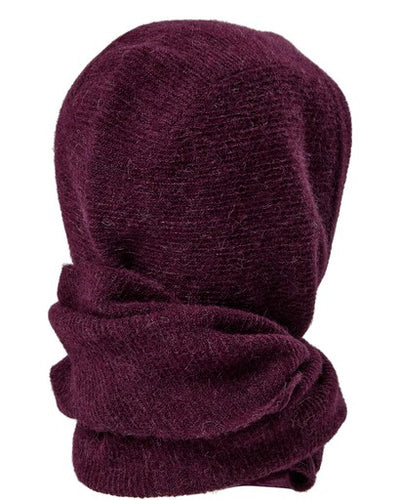 Nuriette Hoodie Scarf - Fig