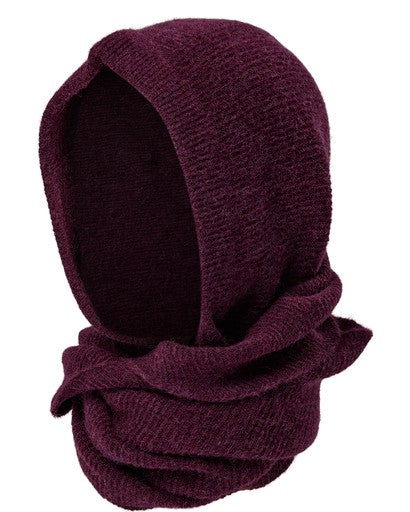 Nuriette Hoodie Scarf - Fig