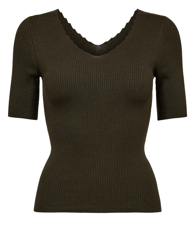 Nuayelet Cropped Pullover - Forest Night
