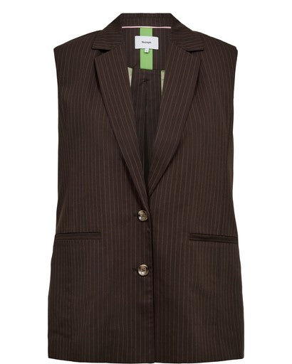 Nusonya Waistcoat Vest -  Black Coffee