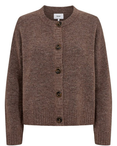 Nucarra Fuette Cardigan - Deep Taupe Melange