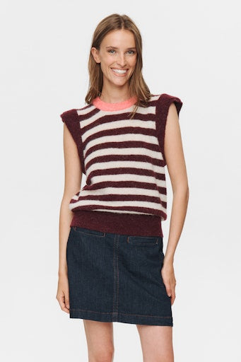 Nuciara Riette Stripe Vest - Winetasting
