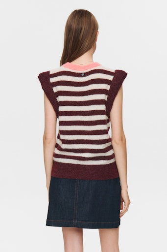 Nuciara Riette Stripe Vest - Winetasting