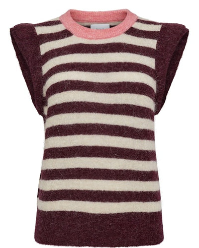 Nuciara Riette Stripe Vest - Winetasting