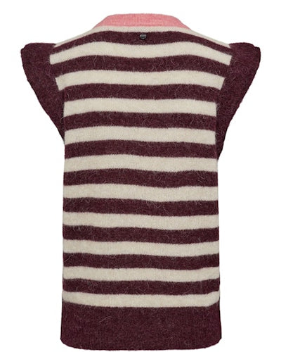 Nuciara Riette Stripe Vest - Winetasting