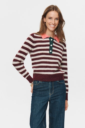 Nuciara Riette Stripe Pullover - Winetasting