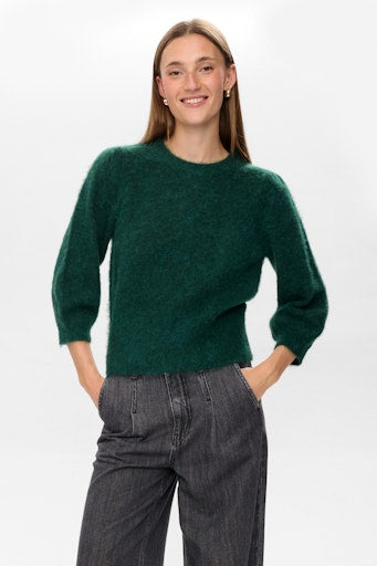 Nusuri Brushed Pullover - Rain Forest