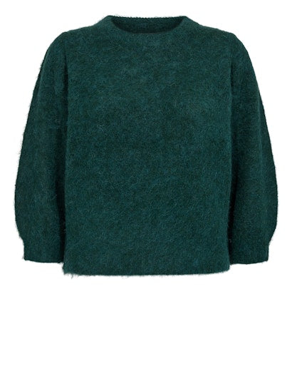 Nusuri Brushed Pullover - Rain Forest