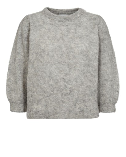 Nusuri Brushed Pullover - Light Grey Melange