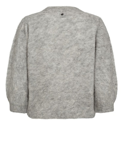 Nusuri Brushed Pullover - Light Grey Melange