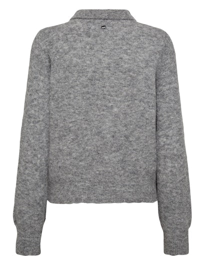 Nuciara Riette Pullover - Medium Grey Melange