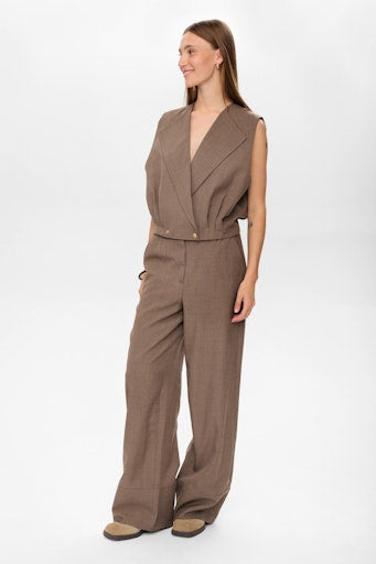 Nushelly Waistcoat - Brown Lentil Melange