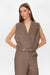 Nushelly Waistcoat - Brown Lentil Melange
