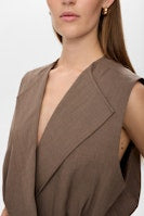 Nushelly Waistcoat - Brown Lentil Melange