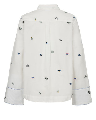 Nuchiro Boxy Shirt - Cloud Dancer