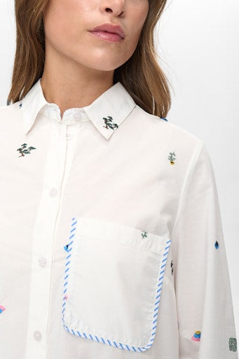 Nuchiro Boxy Shirt - Cloud Dancer