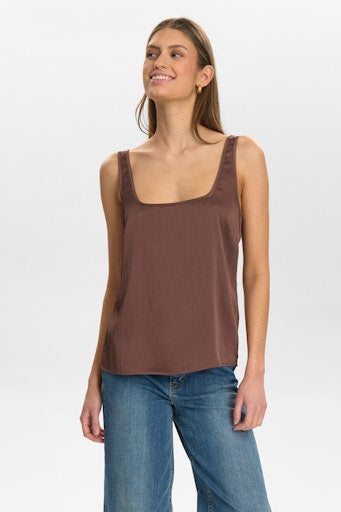 Nuivory Top - Brown/Shopping Bag