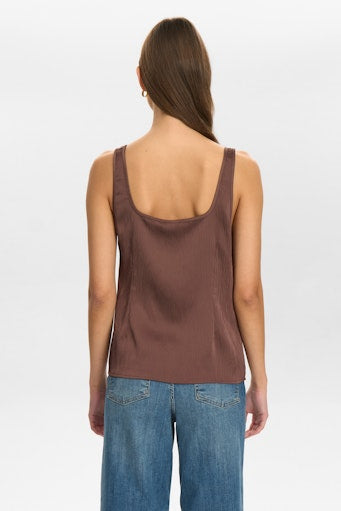 Nuivory Top - Brown/Shopping Bag