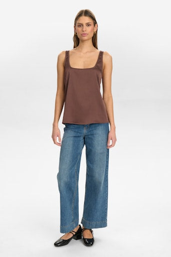 Nuivory Top - Brown/Shopping Bag