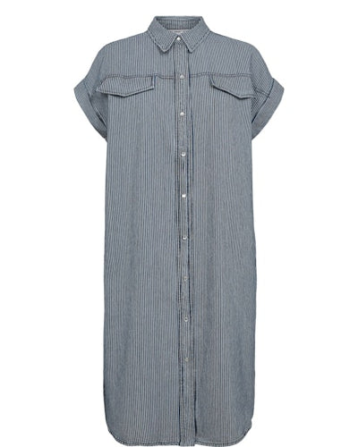Nuerina Shirt Dress - Medium Blue Denim