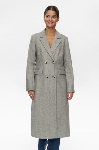 Nuraven Coat - Medium Grey Melange