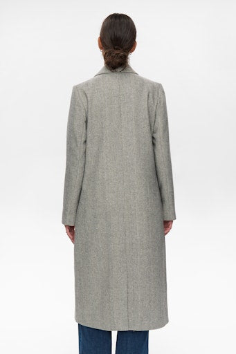 Nuraven Coat - Medium Grey Melange