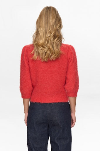 Nusuri Brushed Pullover - Fiery Red