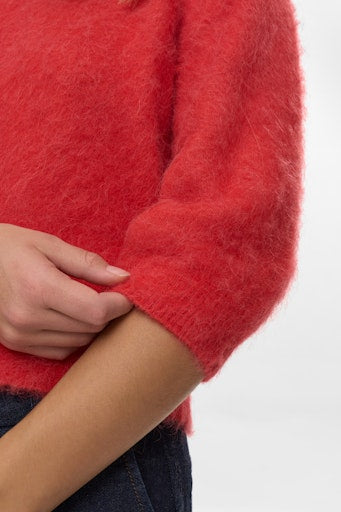 Nusuri Brushed Pullover - Fiery Red