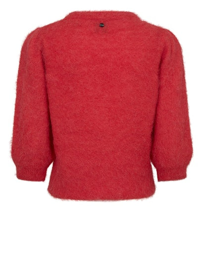 Nusuri Brushed Pullover - Fiery Red