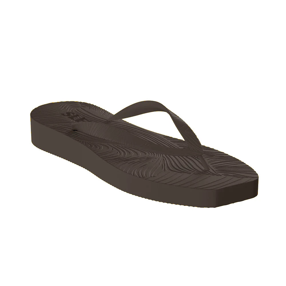 Tapered Platform Flip Flop - Brown