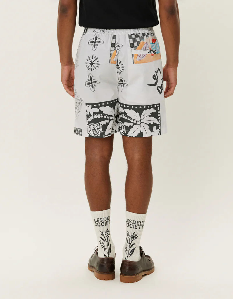 Otto AOP Shorts - Light Ivory