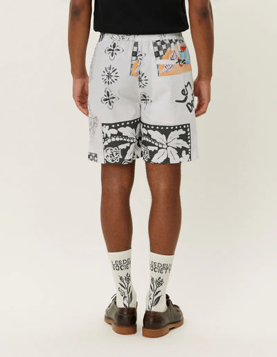 Otto AOP Shorts - Light Ivory