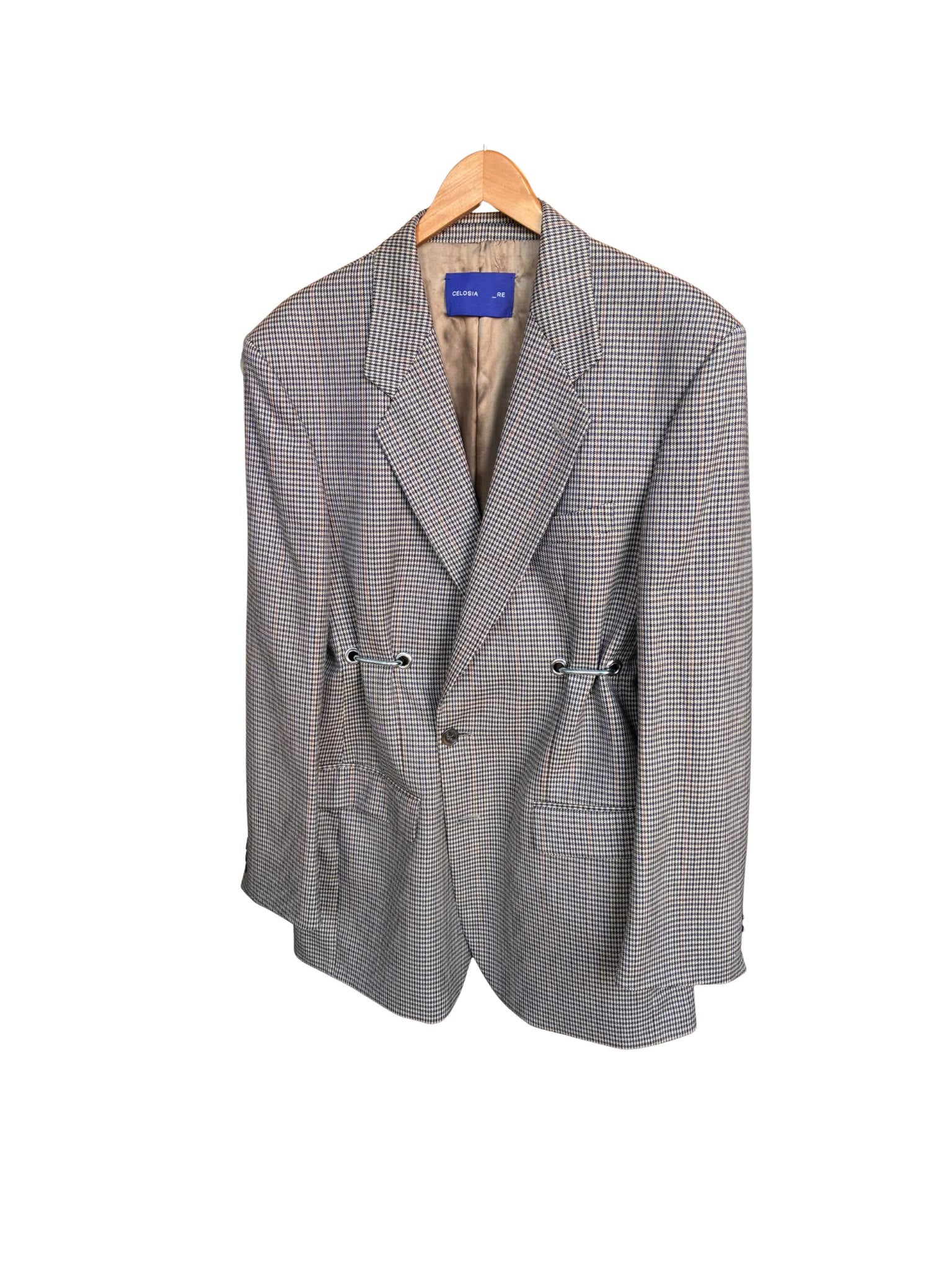 Hardware Front Blazer - Checked