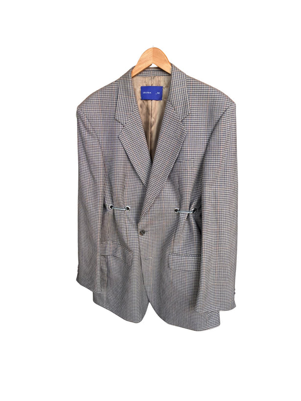 Hardware Front Blazer - Checked