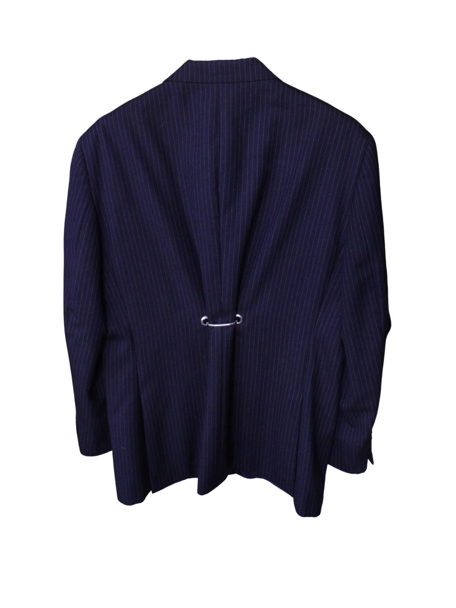 Hardware Back Blazer - Navy Stripe