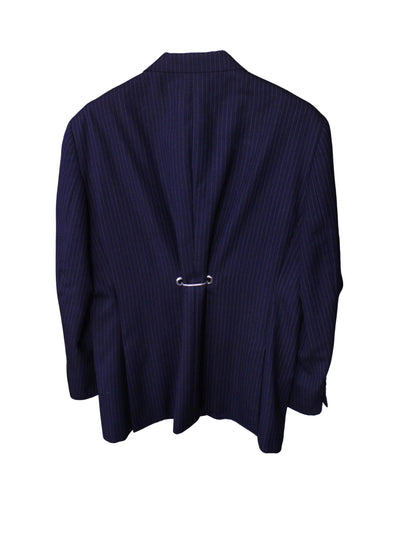 Hardware Back Blazer - Navy Stripe