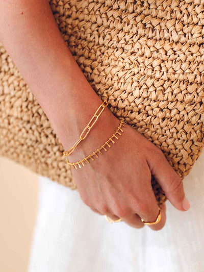 Riley Textural Bracelet - Gold Plating