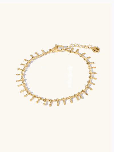 Riley Textural Bracelet - Gold Plating