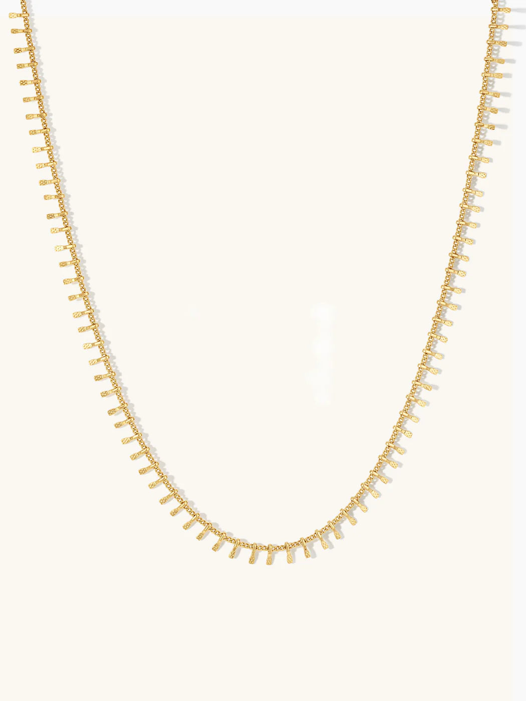 Riley Textural Necklace - Gold Plating