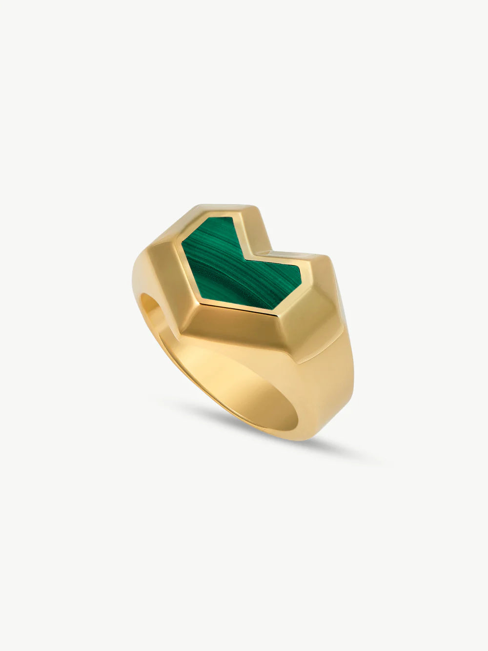 Daryl Ring - Gold/Green Malachite1