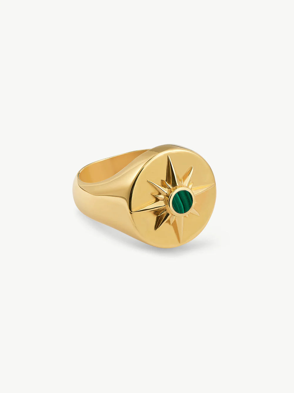 Astrid Ring - Gold/Green Malachite