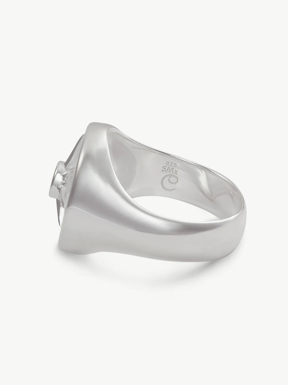 Astrid Ring - Sterling Silver/ Pink Rhodochrosite1