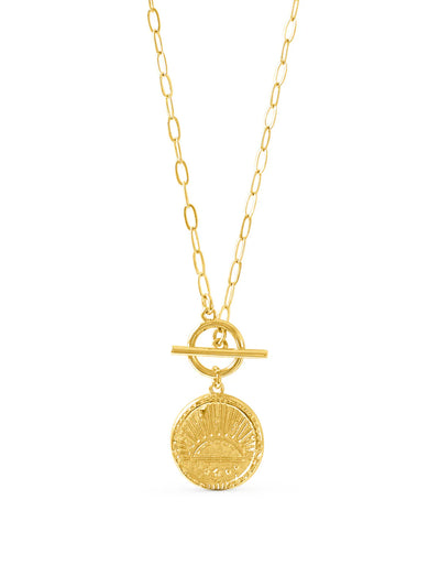 Rising Sun Necklace - Gold Plating