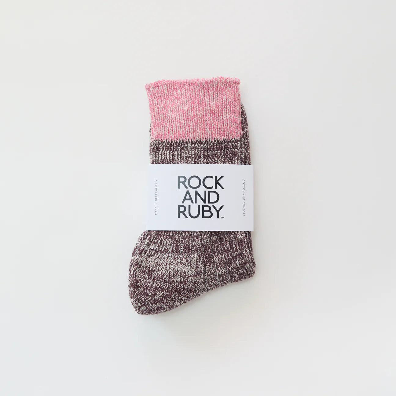 Elsie Cotton Socks - Dark Cherry