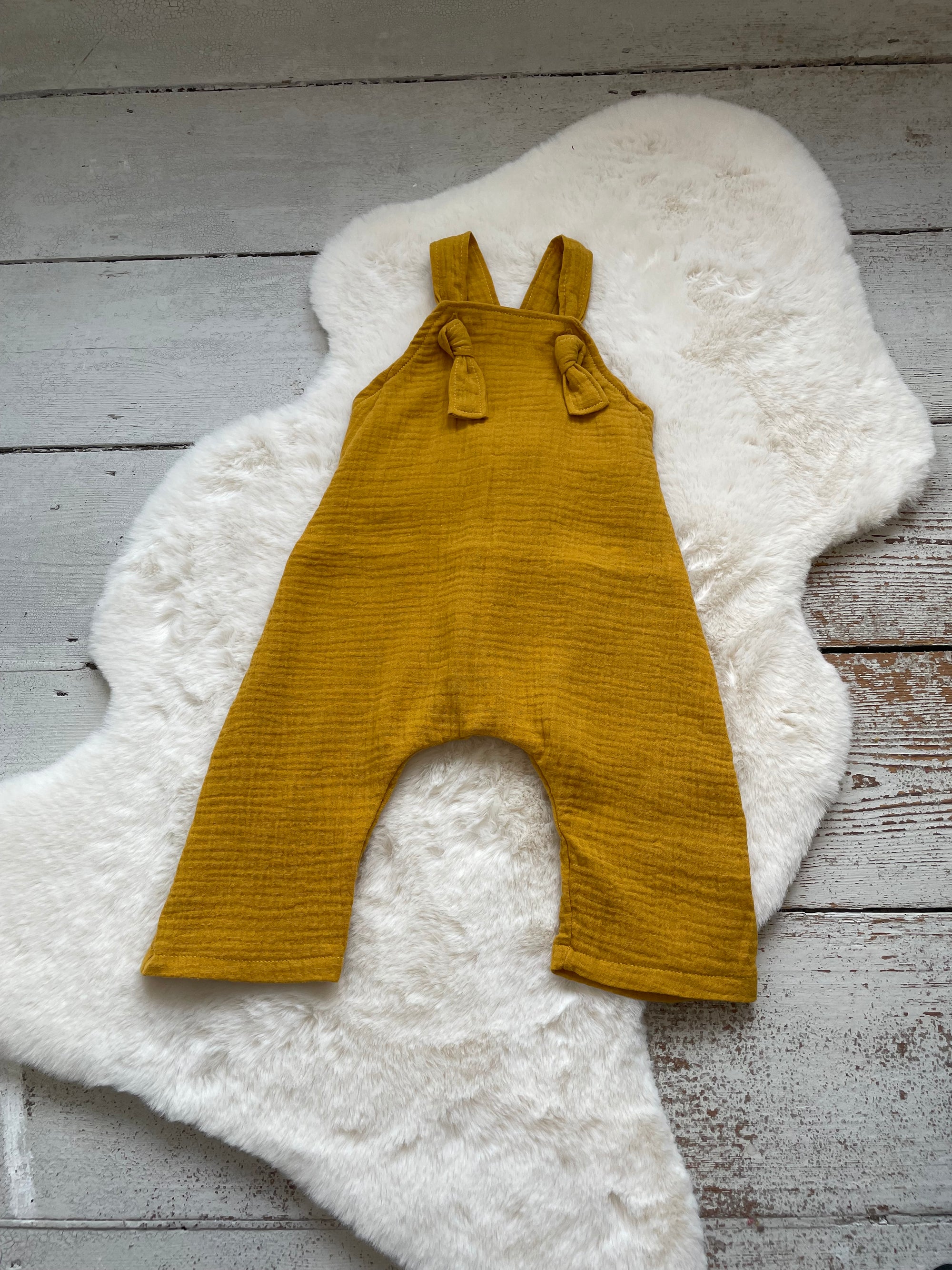 Frankie Dungarees - Mustard