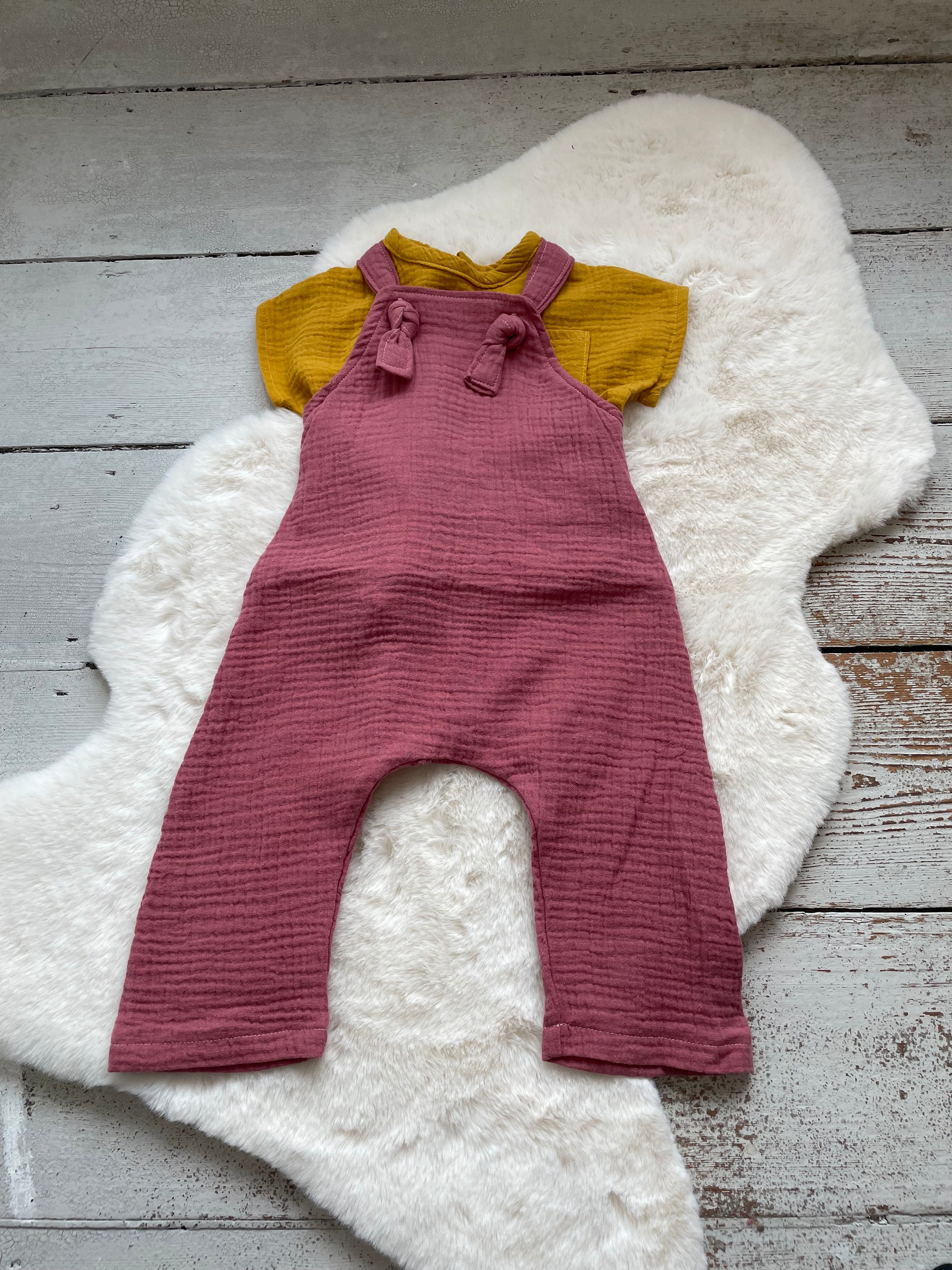 Frankie Dungarees - Berry